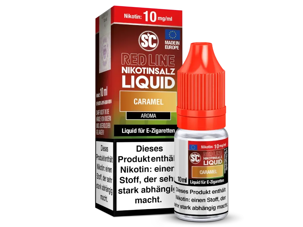Kostenfreie Lieferung SC Red Line Caramel Nikotinsalz Liquid 10mg/ml - 10ml