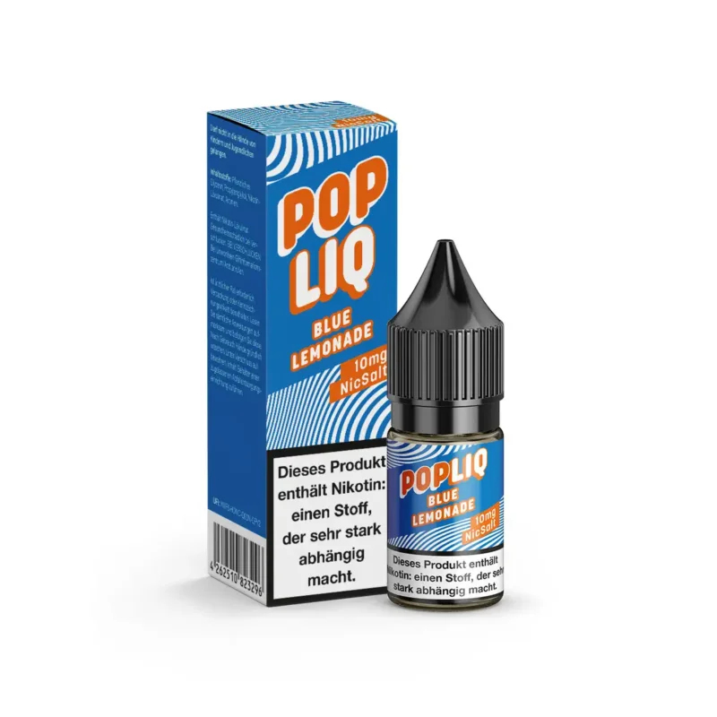 Kostenloser Rückversand POPLIQ Blue Lemonade Nikotinsalz Liquid 10mg/ml