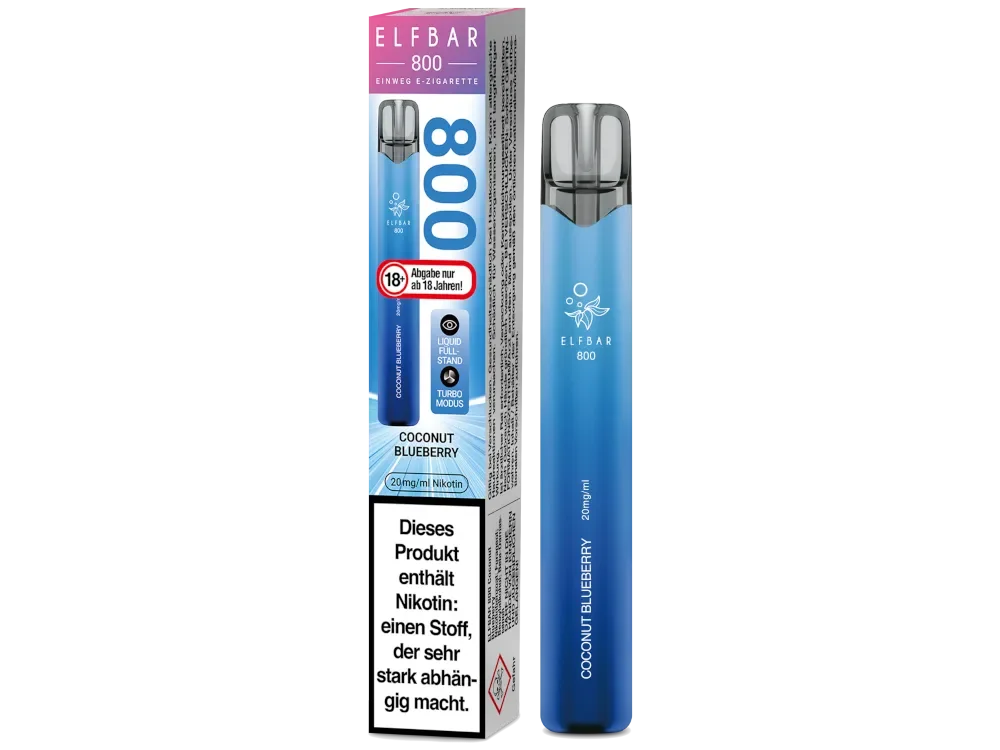 ELF BAR 800 Coconut Blueberry Einweg E-Zigarette 20mg/ml Jetzt Bestellen
