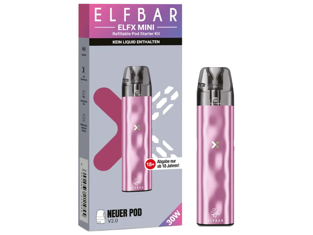 ELFBAR ELFX Mini Pod System 1000mAh Pink Preis Gesenkt