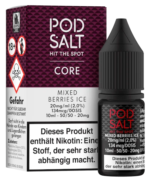 Aktuell POD SALT Core Mixed Berries Ice Liquid (50/50) 20mg 10ml