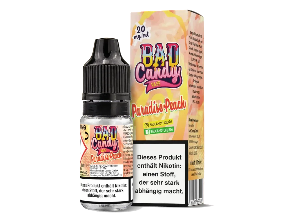 Sonderangebot BAD CANDY Paradise Peach 20mg/ml Liquid 10ml