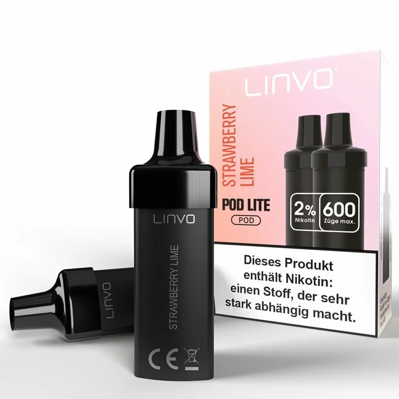 Neu LINVO PODS Strawberry Lime 20mg/ml 2er Packung