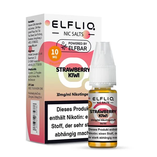 ELFLIQ STRAWBERRY KIWI Nikotinsalz Liquid 10mg/ml Preisreduziert