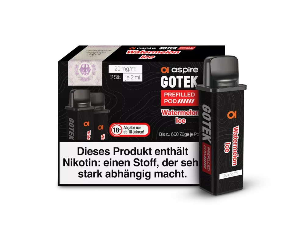 Finale Aktion ASPIRE GoTek X Prefilled Pod 2 Stück Watermelon Ice 20mg/ml
