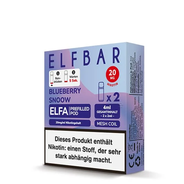 Billig ELFA Pods Blueberry Snoow 20mg/ml 2 Stück
