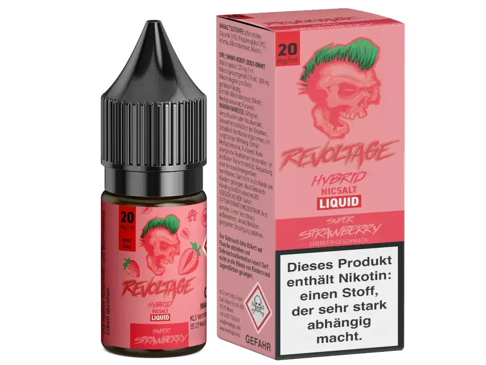Begrenztes Angebot REVOLTAGE Super Strawberry Liquid 20mg/ml - 10ml