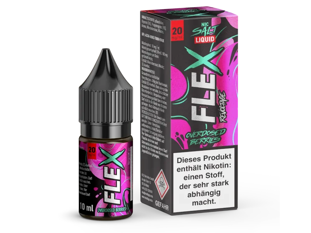 Berries Overdosed | Revoltage FLEX Liquid 10ml 20mg/ml Schneller Versand