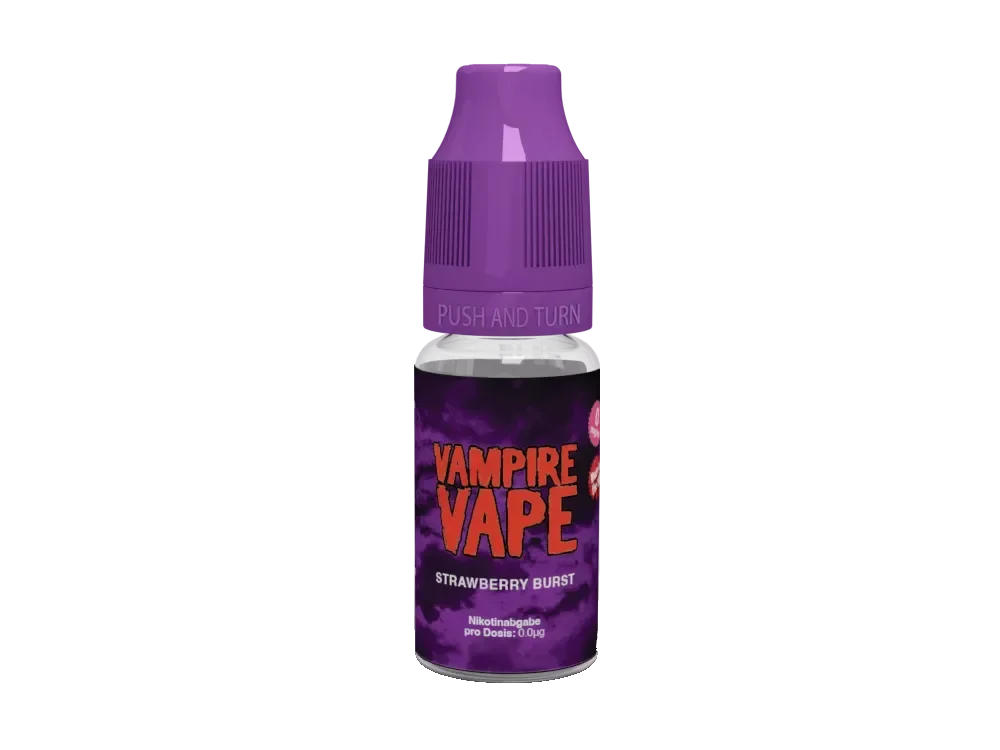 Neue Ware VAMPIRE VAPE - Strawberry Burst Liquid 10ml 0mg