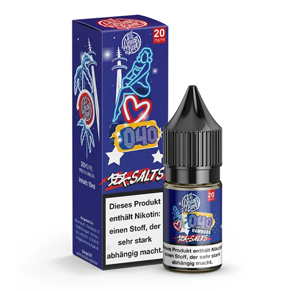 Meistverkauft 187 SALTS 040 Hamburg Nikotinsalz Liquid 20mg/ml - 10ml