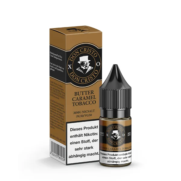 Don Cristo XO | Butter Caramel Tobacco | Nikotinsalz Liquid 20mg/ml - 10ml Kostenloser Rückversand