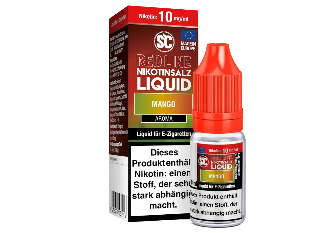 SC Red Line Mango Liquid mit Nikotinsalz 10mg/ml - 10ml Mega-Angebot