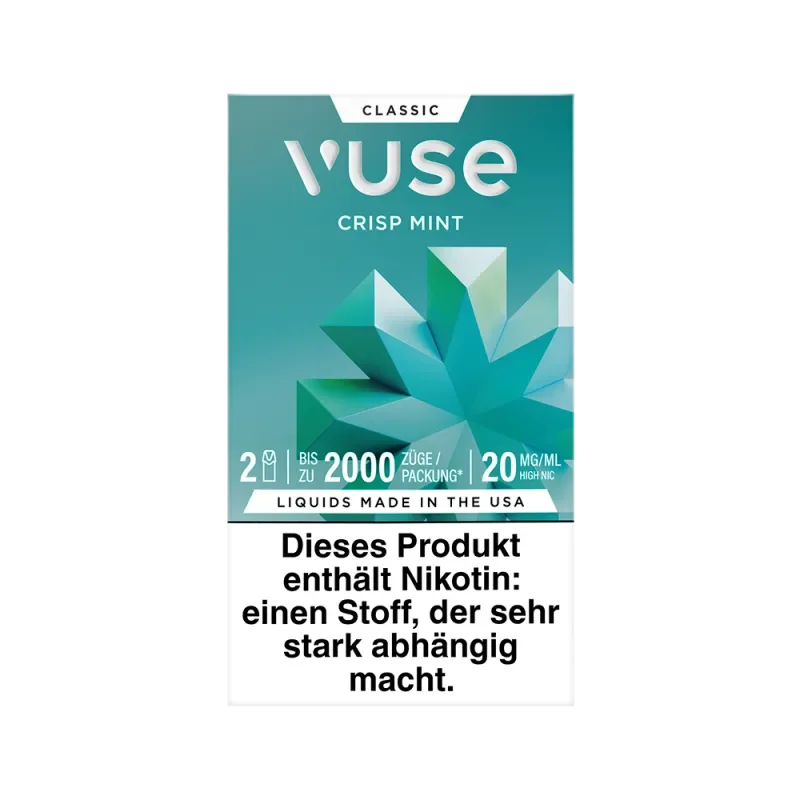Preiswert VUSE Pod Crisp Mint 20mg/ml - 2 Stück pro Packung