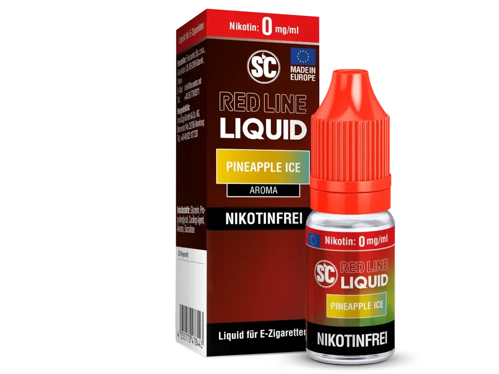 SC Red Line Pineapple Ice Liquid Nikotinfrei 10ml Neue Kollektion