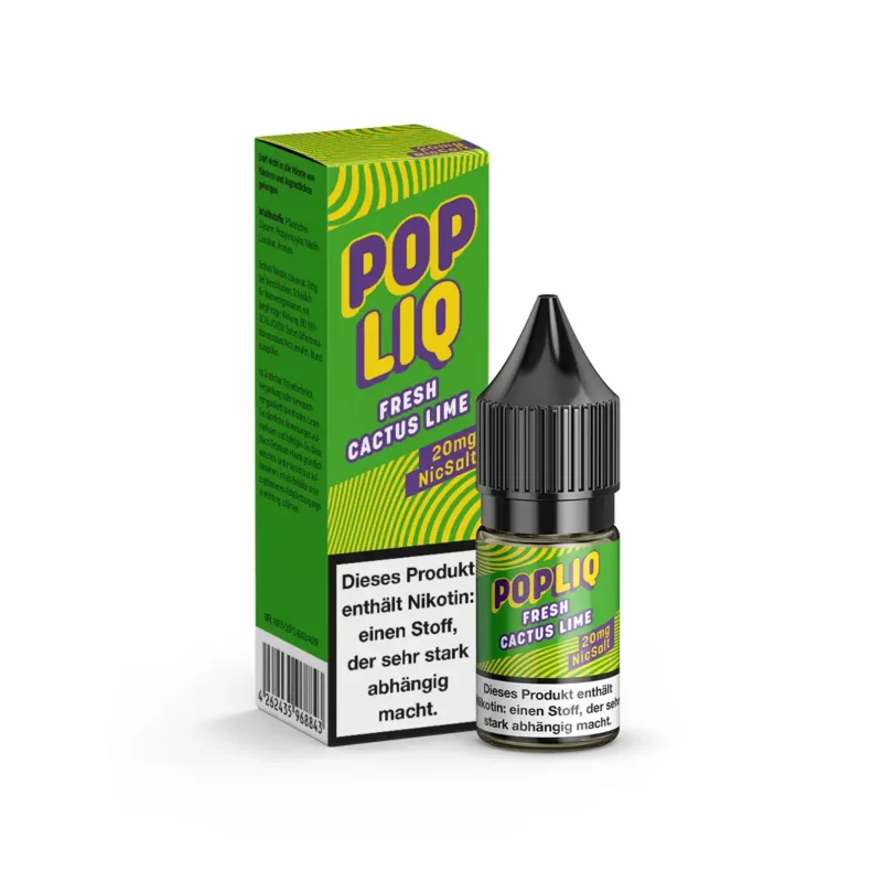 POPLIQ Fresh Cactus Lime Nikotinsalz Liquid 20mg/ml Nur Für Kurze Zeit