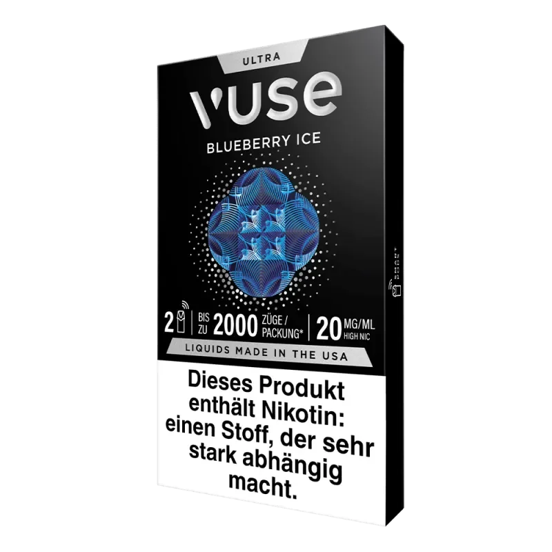 Kostenfreie Lieferung VUSE Ultra Pods Blueberry Ice Nic Salt 20mg/ml - 2 Stück