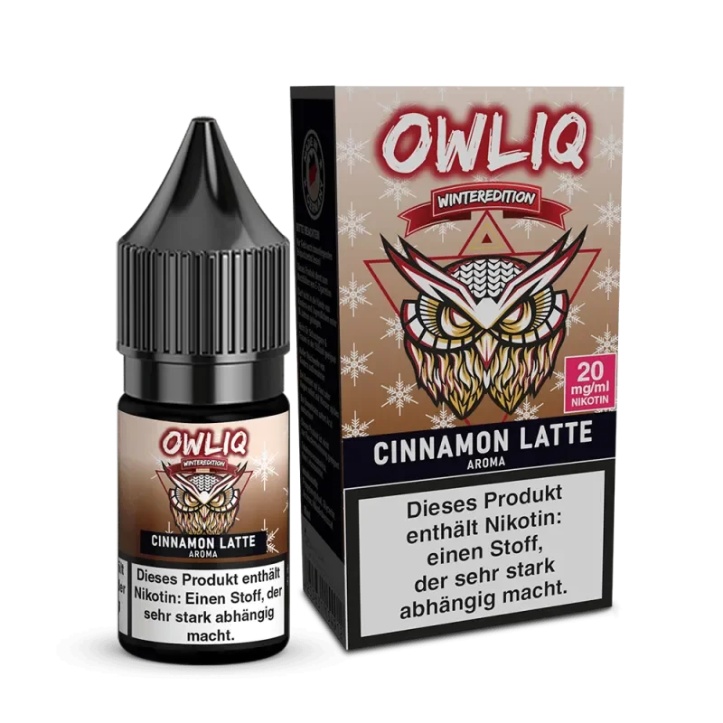 Abverkauf OWLIQ Winteredition Cinnamon Latte Nikotinsalz Liquid 20mg/ml - 10ml
