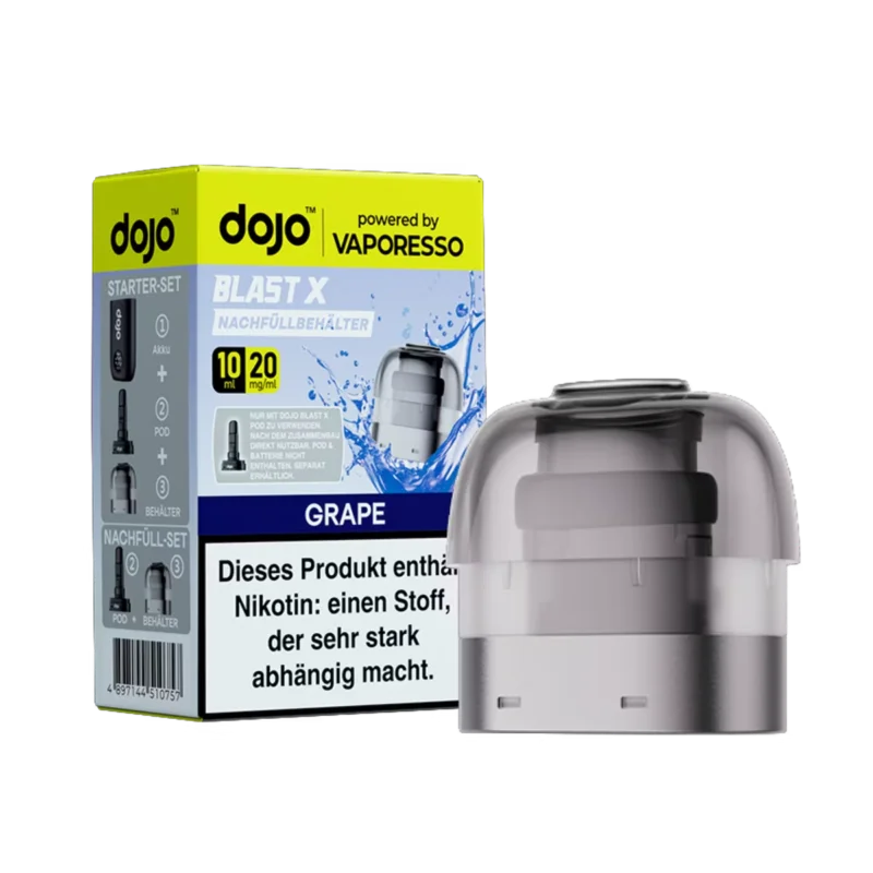 Neuheit Vaporesso Dojo Blast X Pod Grape 20mg/ml - 10ml