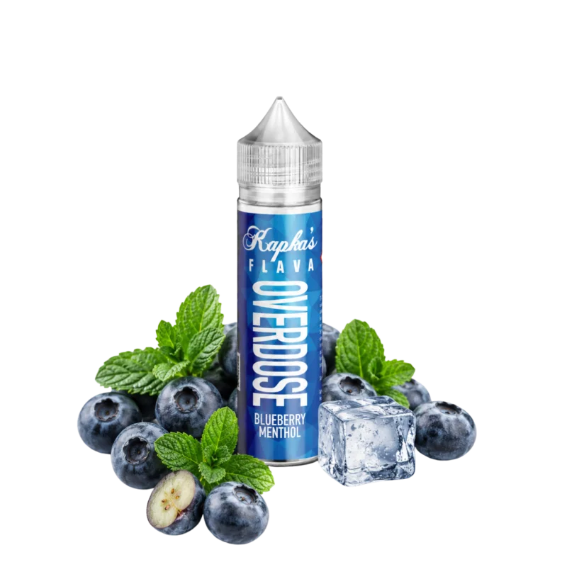 Kostenloser Versand KAPKAS FLAVA Blaubeere Menthol OVERDOSE Aroma 6ml Longfill