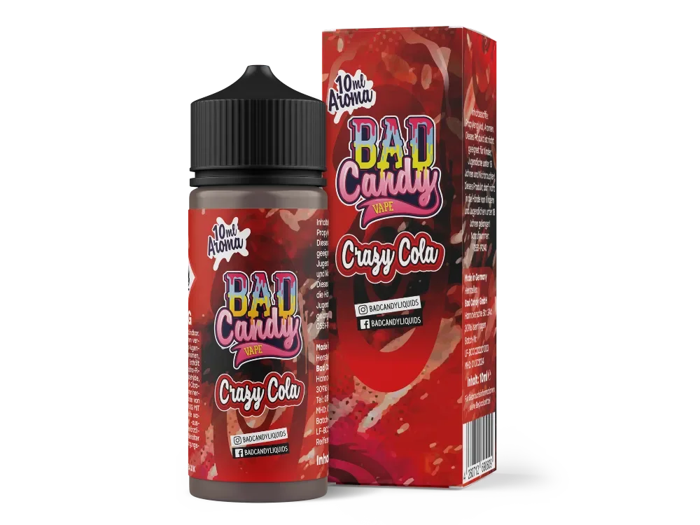 Neuheit BAD CANDY Crazy Cola Aroma 10ml Longfill