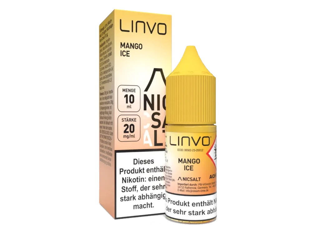 Top-Angebot LINVO Mango Ice Liquid mit Nikotin Salz 20mg/ml