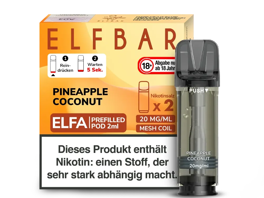Elfa Pod - Pineapple Coconut Geprüft