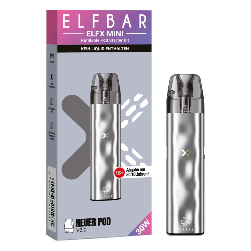 ELFBAR ELFX Mini - Silver Kostenfreie Lieferung