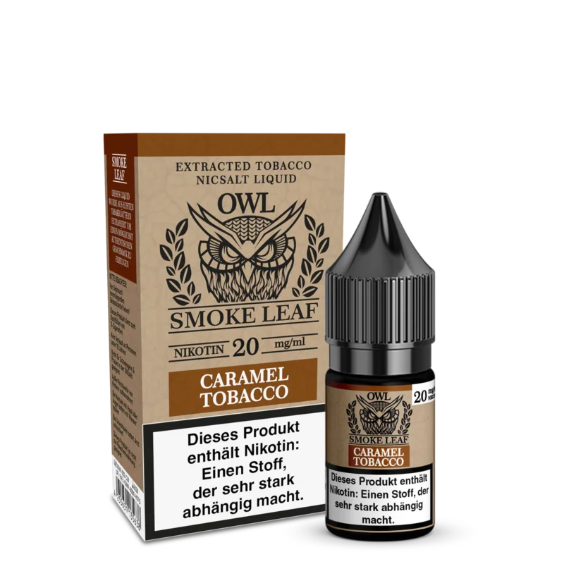Geprüft Owl Smoke Leaf Liquid -Caramel Tobacco