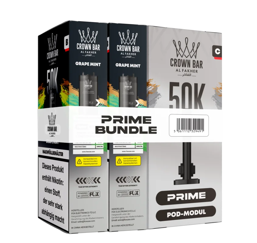 Al Fakher Hypermax 50K - Grape Mint Gratis Versand