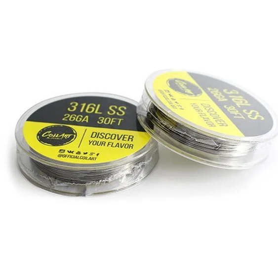 10m COILART Selbstwickel-Draht (SS, NiChr, Kanthal A1) - Diverse Ausführungen Versand Am Gleichen Tag