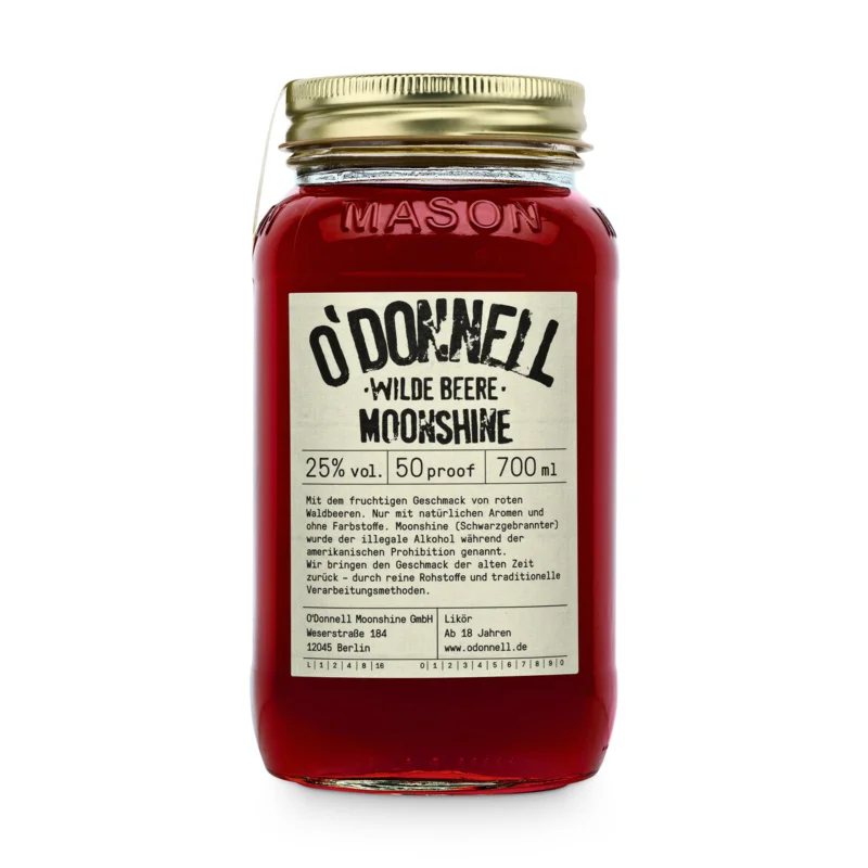 Echt Wilde Beere 25% vol. Likör - O'DONNELL MOONSHINE