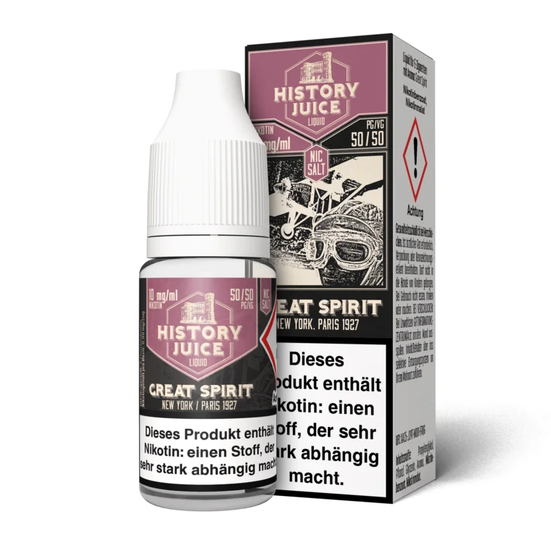 Kostenloser Versand Great Spirit (Belgische Waffel, cremige Vanille) Nikotinsalzliquid - HISTORY JUICE