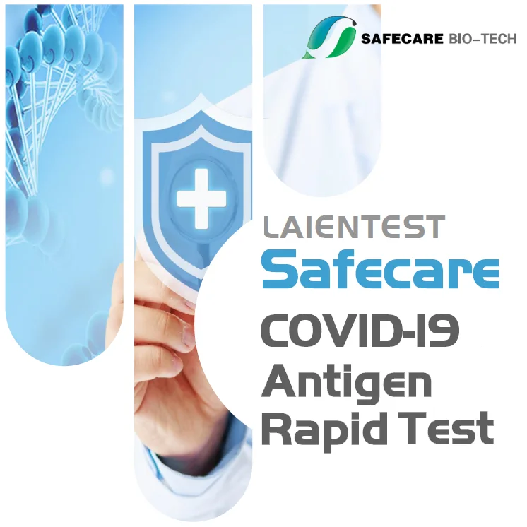 Markenprodukt Safecare Corona SARS-CoV-2 Antigen Schnelltest Selbsttest (Swab) für Laien (5er Pack)