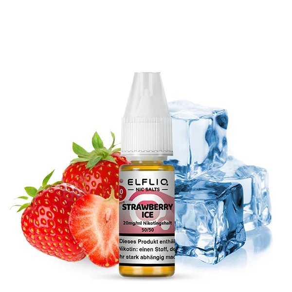 Strawberry Ice Nikotinsalzliquid (Erdbeere & Frische) - Elfliq (ELFBAR) Schneller Versand