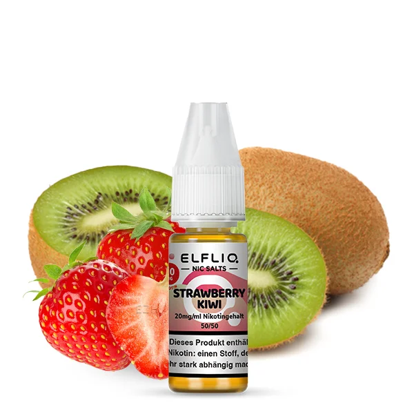 Rabatt Strawberry Kiwi Nikotinsalzliquid (Erdbeere & Kiwi) - Elfliq (ELFBAR)